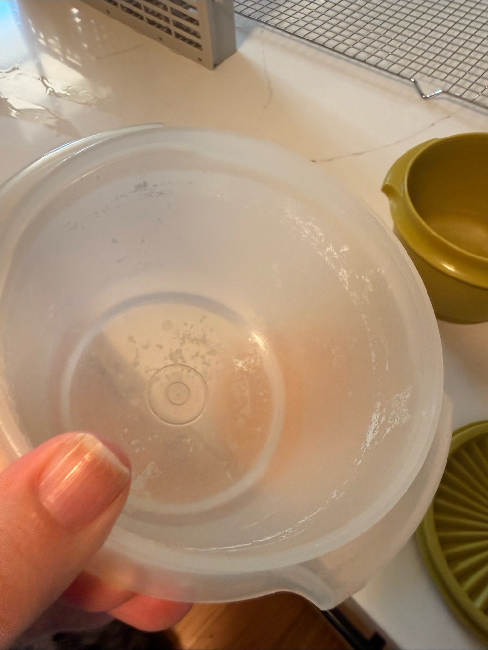 Vintage Tupperware with Lids - Orange, Olive, clear - Picture 4 of 11